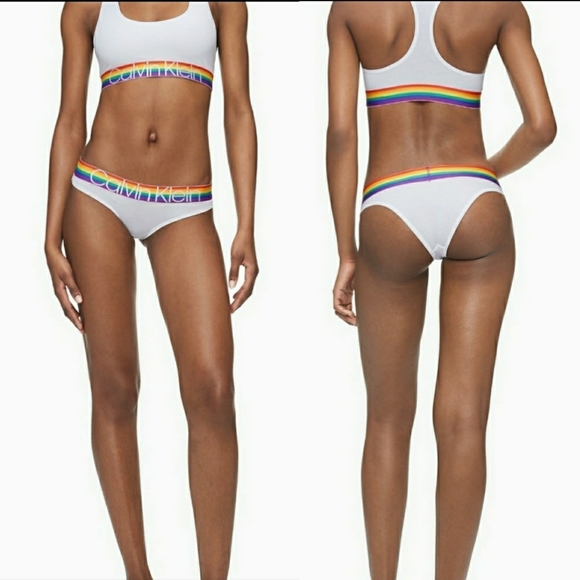 Calvin Klein PRIDE Unlined Bralette - Picture 1 of 2